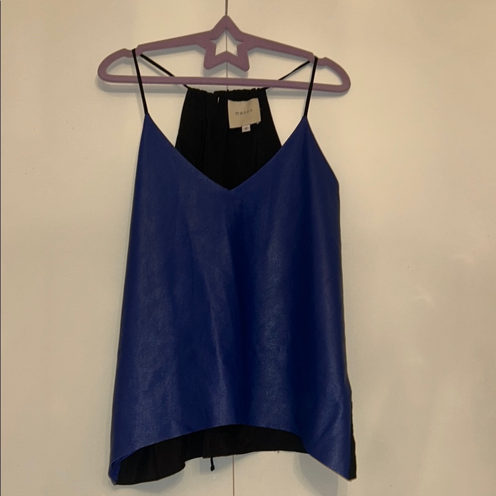 Mason Leather Blue Going Out Tank